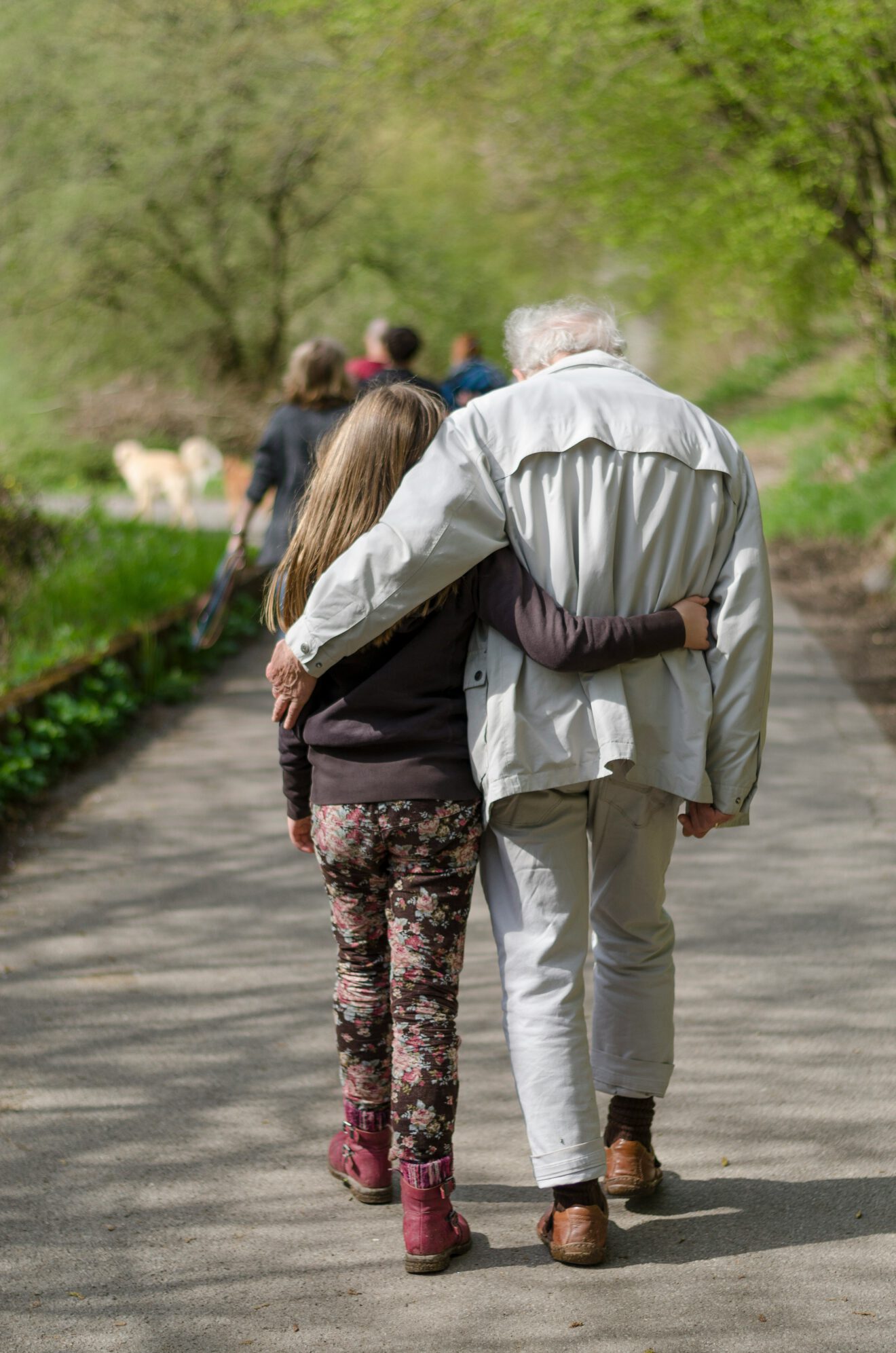 planning a funeral in advance | granddaughter with her grandpa