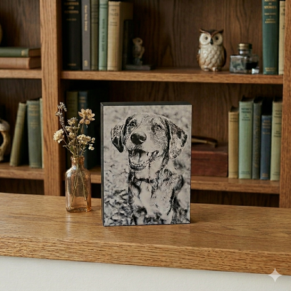 Evermore Custom Pet Urn | Photo Pet Urn | 60 Cubic Inch - Image 2
