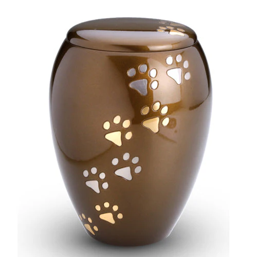 LoveUrns Majestic Paws Pet Urn - Bronze